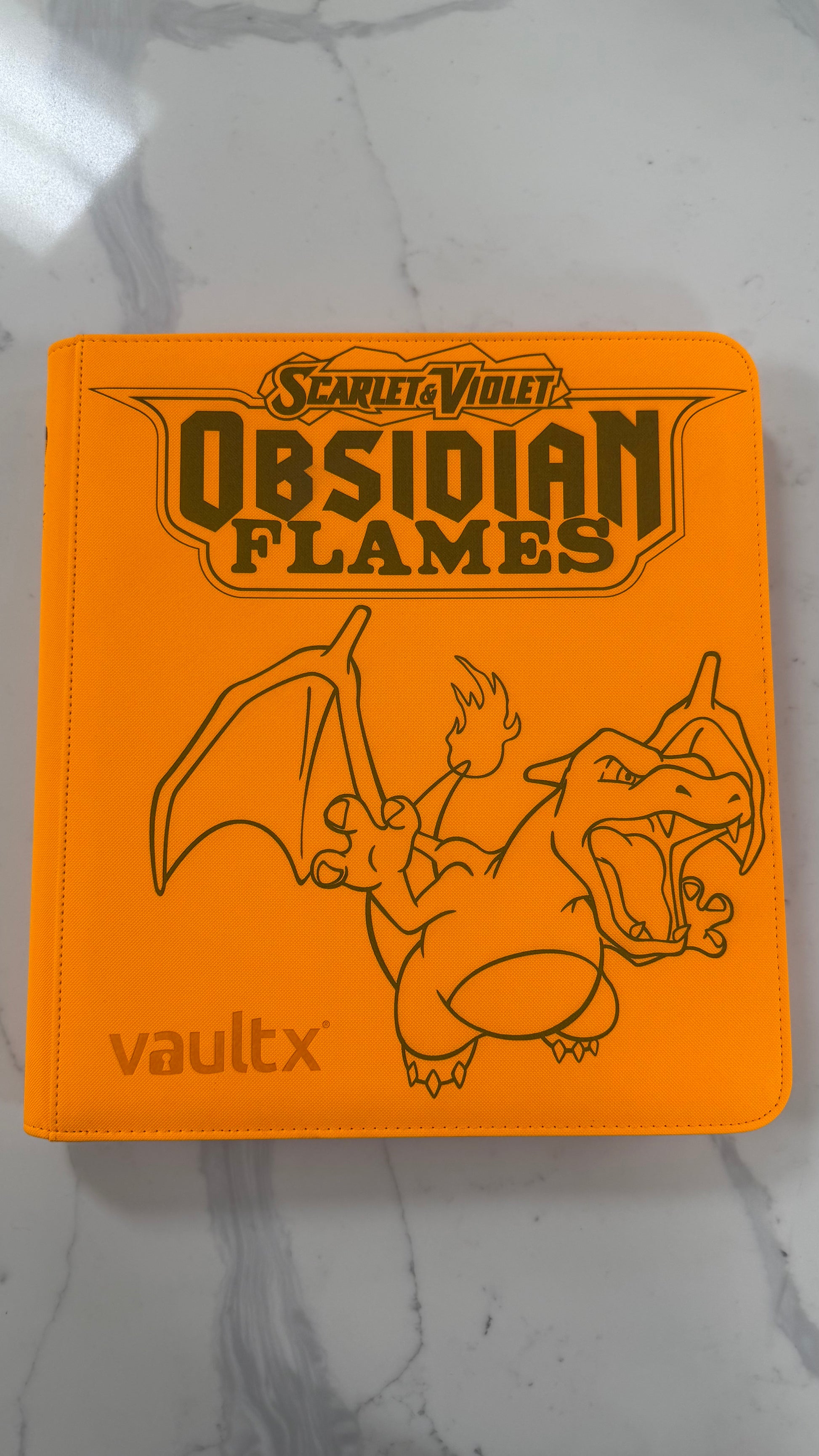 Custom Vault X binder - Obsidian Flames - G&B Printing